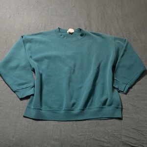 Vintage Lee Heavyweight 22W Sweatshirt Teal Blue